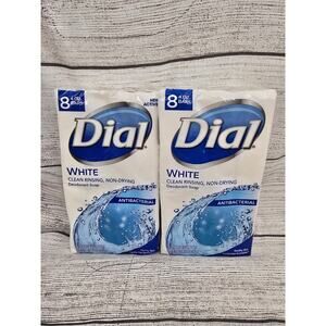 Dial White All Day Freshness Antibacterial OLD FORMULA 6-4 oz Soap Bars Sealed